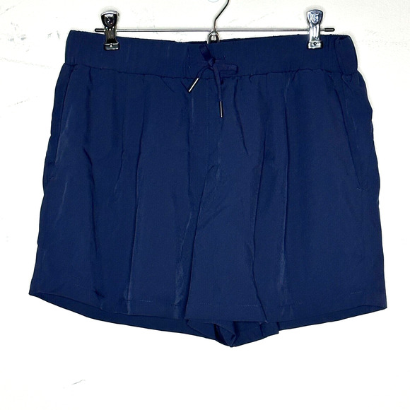 Halara High Waisted Elastic Waistband Ruched Side Pocket Casual Shorts Sz L NWT - Picture 1 of 8